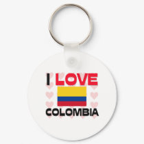 I Love Colombia keychains