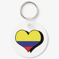 I Love Colombia Keychain