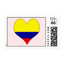 I Love Colombia Postage Stamps