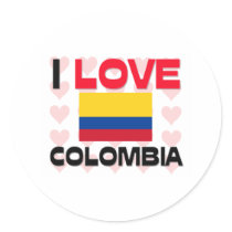 I Love Colombia stickers
