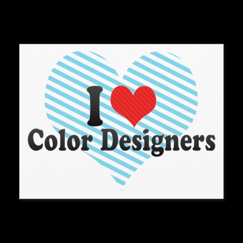 I Love Color Designers Postcard