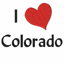 I Love Colorado Embroidered Shirt embroidered shirts