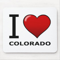 I LOVE COLORADO MOUSE PAD
