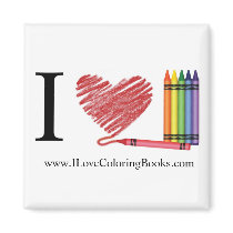 I Love Coloring Magnet