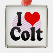 I love Colt Ornament