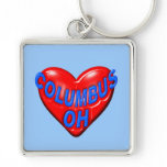 I Love Columbus Ohio Keychain