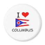 I Love Columbus Ohio Fridge Magnet