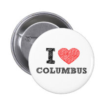 I Love Columbus Pins