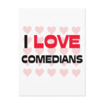 I LOVE COMEDIANS postcards by professions I LOVE COMEDIANS postcards