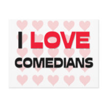 I LOVE COMEDIANS postcards by professions I LOVE COMEDIANS postcards