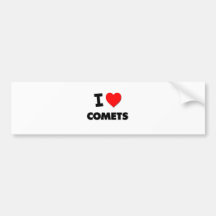 I love Comets Bumper Sticker