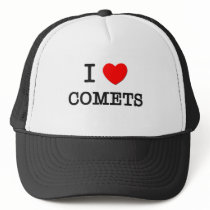I Love Comets Trucker Hats