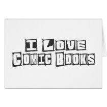 I Love Comic Books Cards