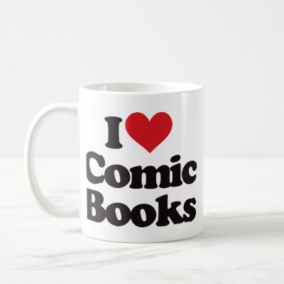 emo love comics. I Love Comic Books Coffee Mug
