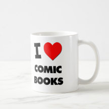 I Love Comic Books Mugs