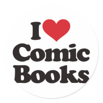 I Love Comic Books stickers by visualnewbie I Love Comic Books stickers