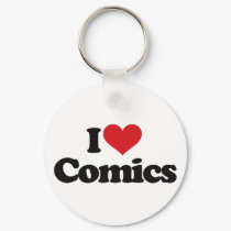 I Love Comics keychains by visualnewbie I Love Comics keychains