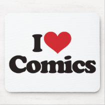 I Love Comics mousepads by visualnewbie I Love Comics mousepads