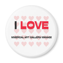 I LOVE COMMERCIAL ART GALLERY MANAGERS magnets by professions I LOVE COMMERCIAL ART GALLERY MANAGERS magnets