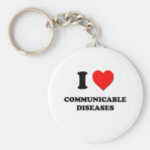 I love Communicable Diseases Keychain