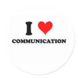 I Love Communication Sticker