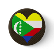 I Love Comoros Button