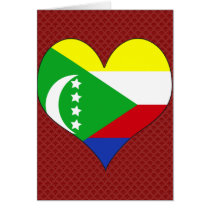 I Love Comoros Greeting Card