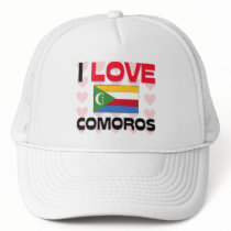 I Love Comoros hats