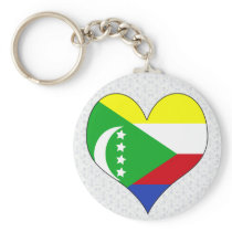 I Love Comoros Keychains