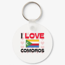 I Love Comoros keychains
