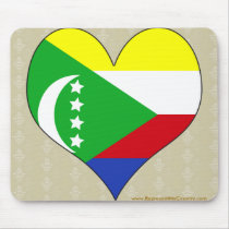 I Love Comoros Mouse Pads