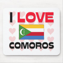 I Love Comoros mousepads