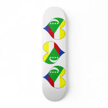I Love Comoros Skate Board Decks