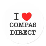 I Love Compas Direct stickers