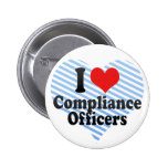 I Love Compliance Officers Pinback Button