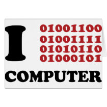 I Love Computer Greeting Cards