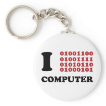 I Love Computer Key Chains