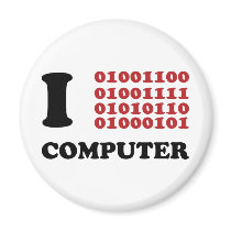 I Love Computer Magnet