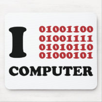 I Love Computer Mousepads