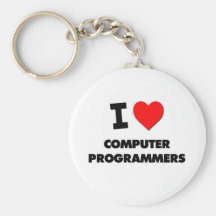 I Love Computer Programmers Keychains
