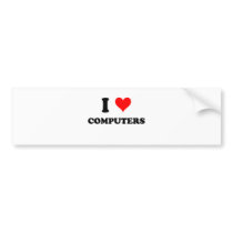 I Love Computers Bumper Stickers
