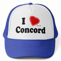 I Love Concord hats