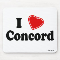 I Love Concord mousepads
