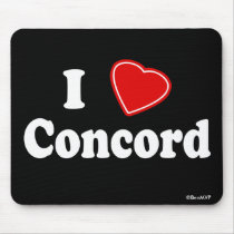 I Love Concord mousepads