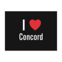 I love Concord postcards