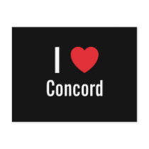 I love Concord postcards