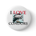 I Love Condors buttons