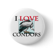 I Love Condors buttons by tshirtshirts I Love Condors buttons