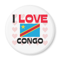 I Love Congo magnets