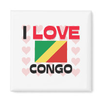 I Love Congo magnets